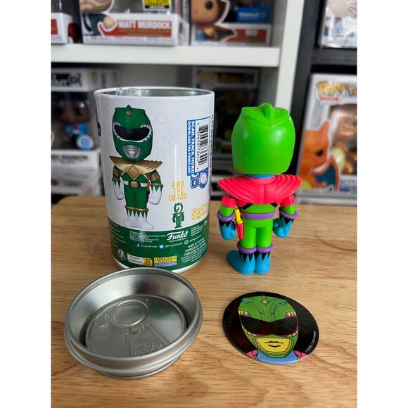 CHASE EXCLUSIVE Blacklight Red Power Ranger Funko Soda LE Tommy Oliver GITD BL - Picture 2 of 2